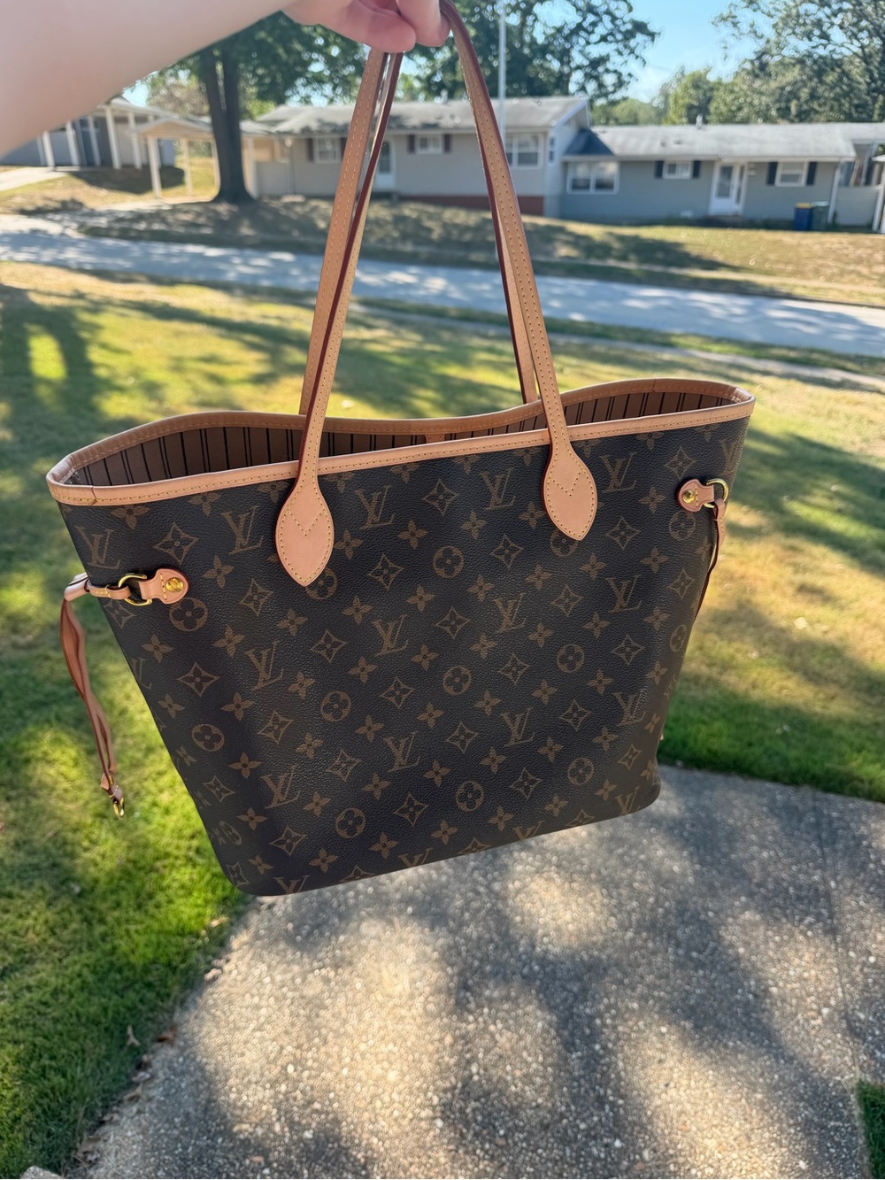 Louis Vuitton Monogram Canvas Tote with Vachetta Trim